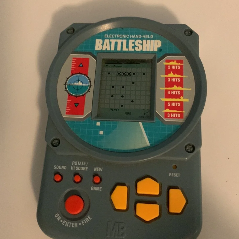 Vintage Milton Bradley Battleship Electronic Hand-Held Game - 1995 - Tested.